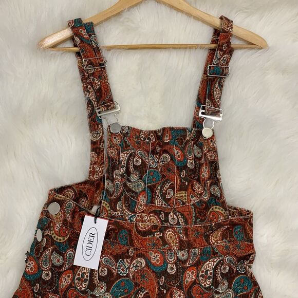 Cider NWT Corduroy Cottagecore Overall Dress Size XL Womens - Picture 2 of 10